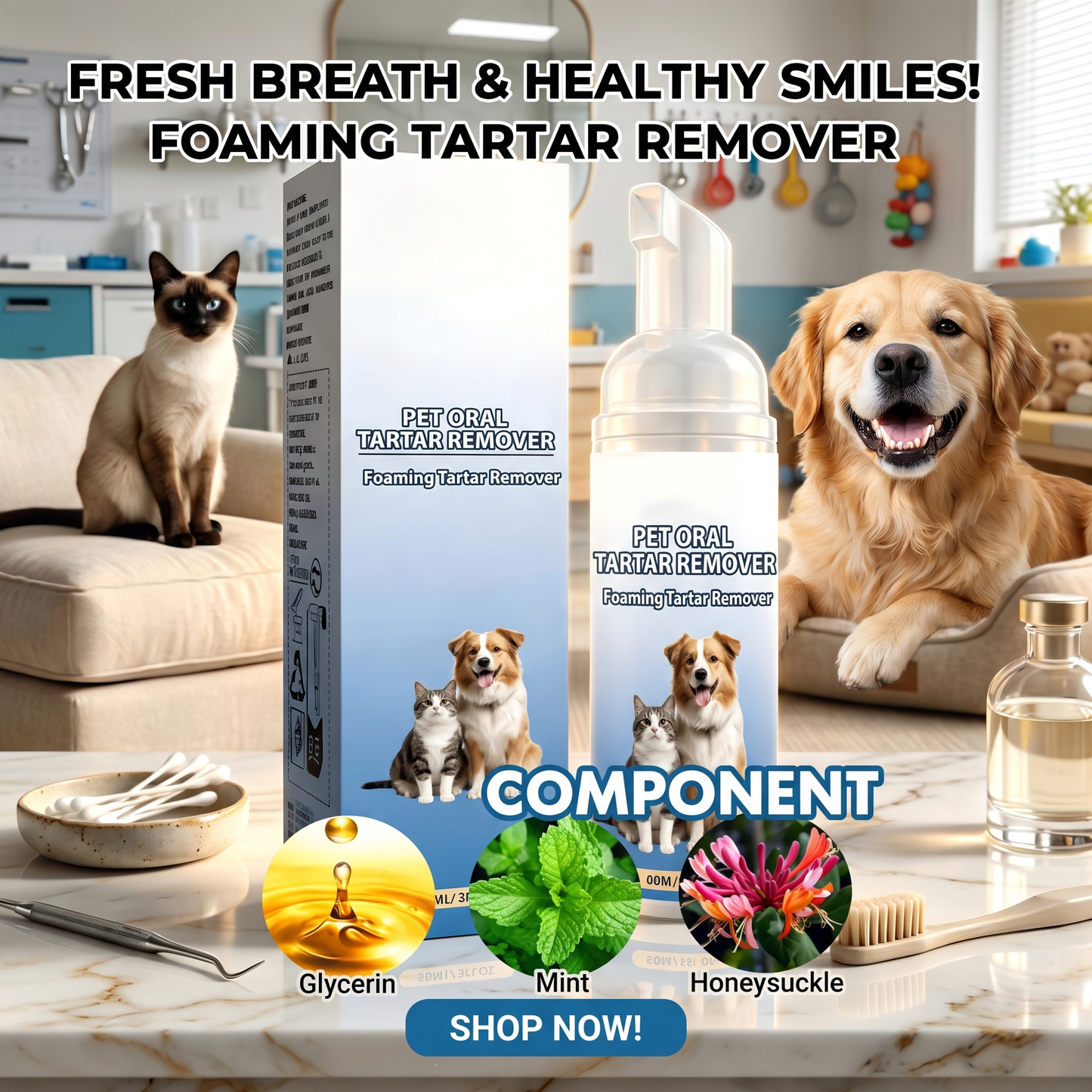 Pet Foam Tartar Remover